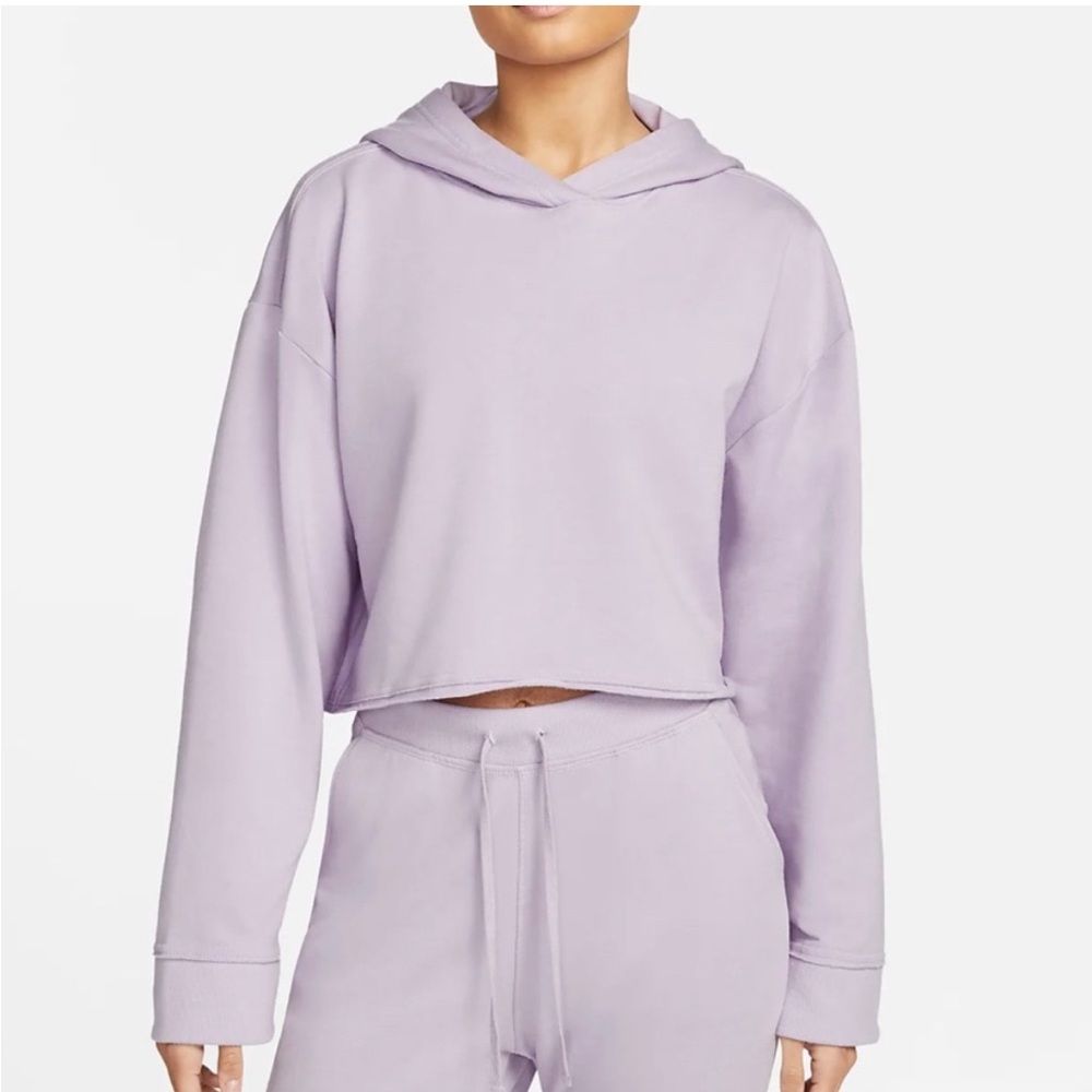 Nike Yoga Luxe Cropped Fleece Hoodie New Size S